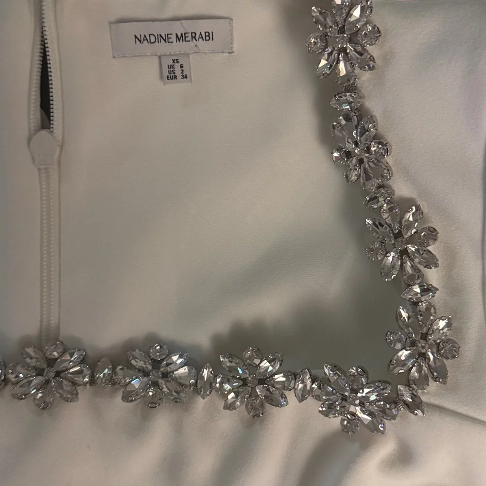 Nadine Merabi Kimberly Dress Size XSmall White sz 2 - Picture 4 of 4